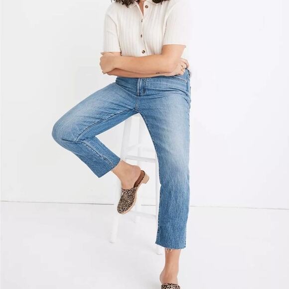 Madewell‎ the perfect vintage high rise straight leg jeans plus size 37 24 - Picture 1 of 14